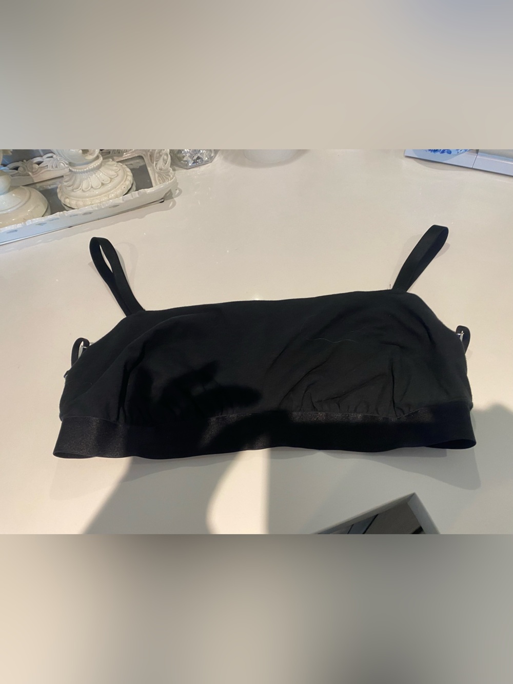 aerie Black Bandeau Bralette xl
